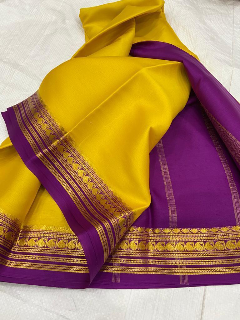 Peach Semi Soft Silk Saree – Mala Shree