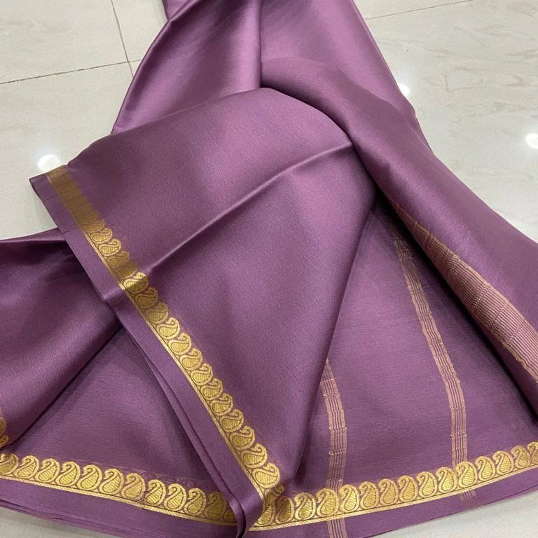 Buy Indian Fashionista Soft Cotton Silk Mysore Silk Saree Beautiful For  Women saree free size with blouse piece at Amazon.in